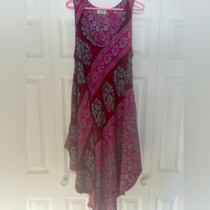 Beautifully colored silk dress